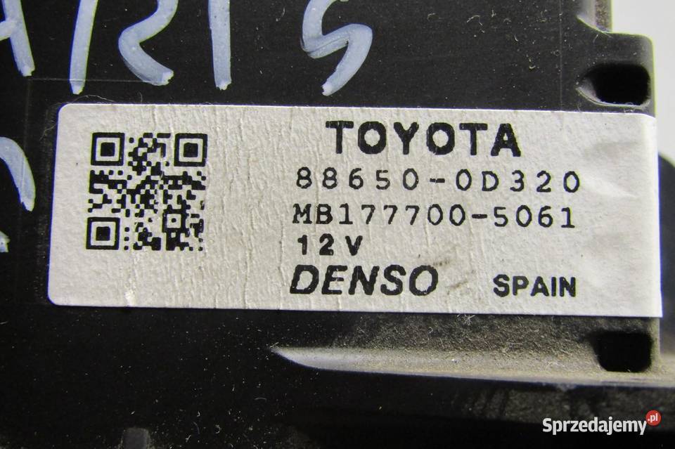 STEROWNIK MODUŁ KLIMATYZACJI TOYOTA YARIS III osobowe lubelskie