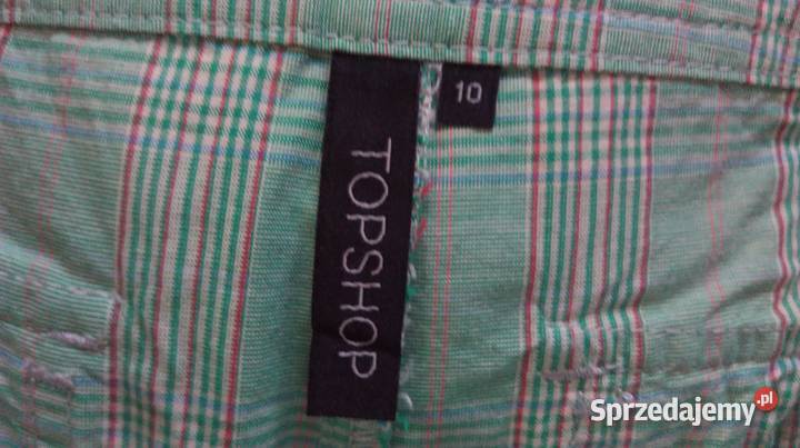 Spodenki zielone BIODRÓWKI kratka r 3638 Topshop Pozostałe