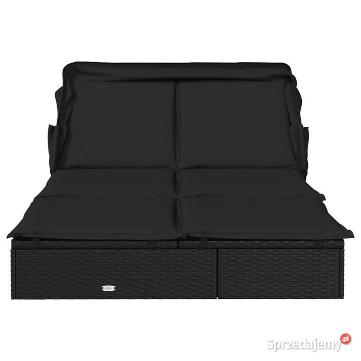 Leżak 2os składany dach czarny 213x118x97 mazowieckie Warszawa sprzedam