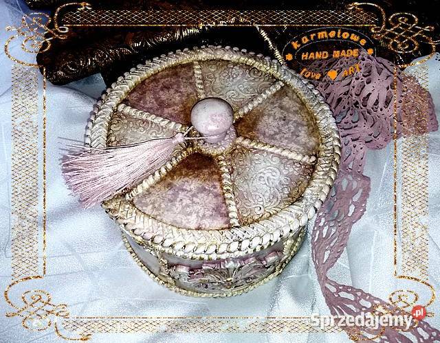 Pudełko szkatułka rękodzieło decoupage dekoracja Warszawa