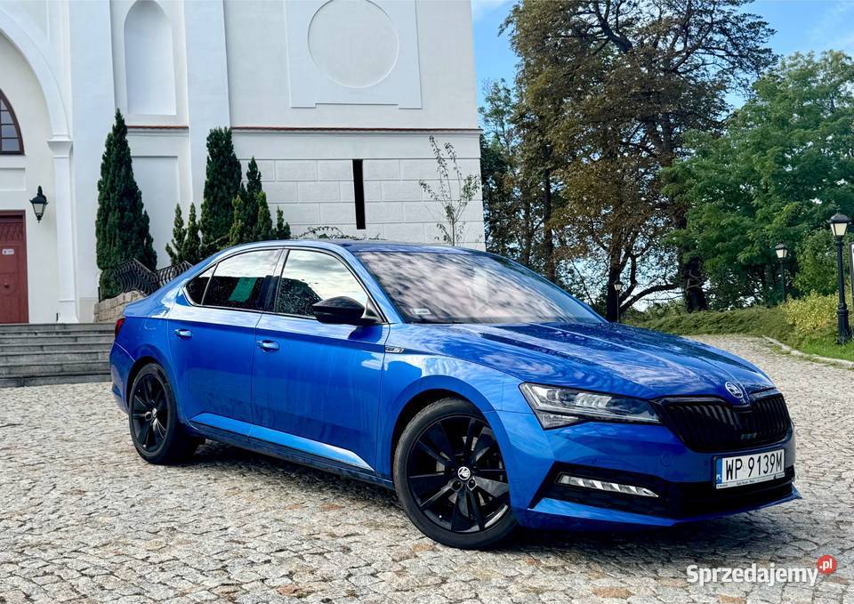 ŠKODA SUPERB SPORTLINE 2.0 TSI 190 KM DSG | BLUE RACE | 2019 | 105 tyś. km.