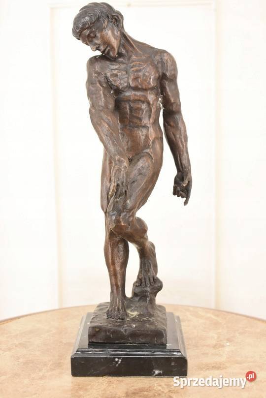 Auguste Rodin Adam Posąg Akt Mężczyzny Sygn Dekoracje ogrodowe Kraków