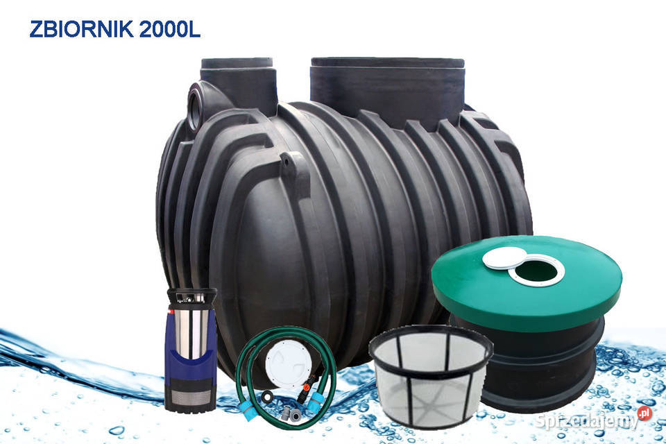 ZBIORNIK NA DESZCZÓWKĘ 2000L ZESTAW Wrocław