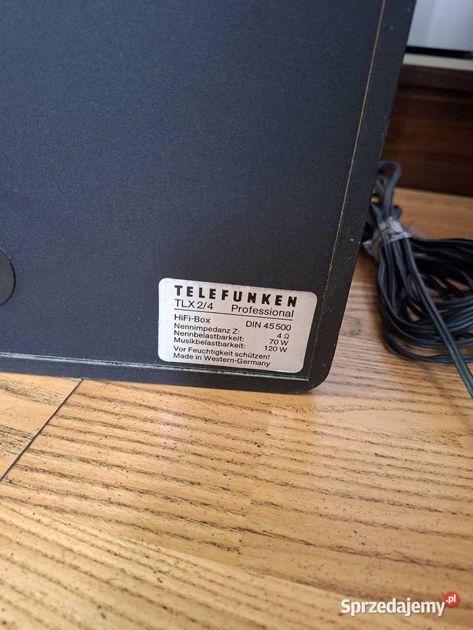 Kolumny Telefunken TLX 24 Professional podkarpackie