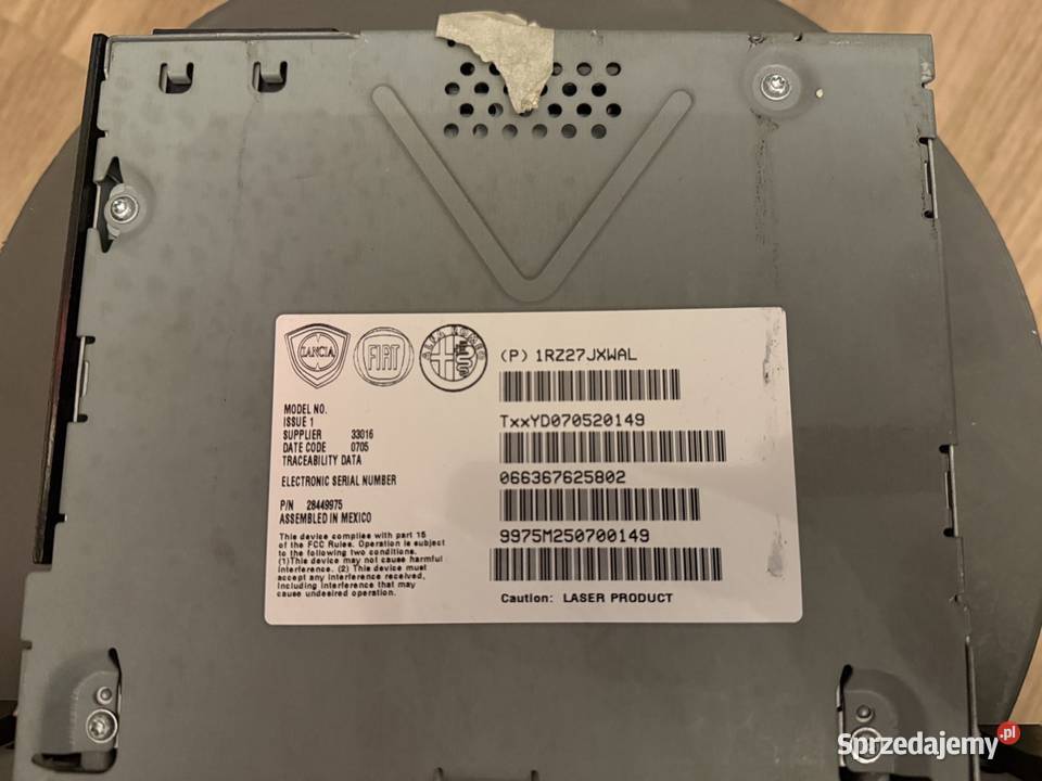 Radio CD MP3 Fiat 500 Abarth mp3 2015 r Wyposażenie wnętrza lubelskie Szóstka