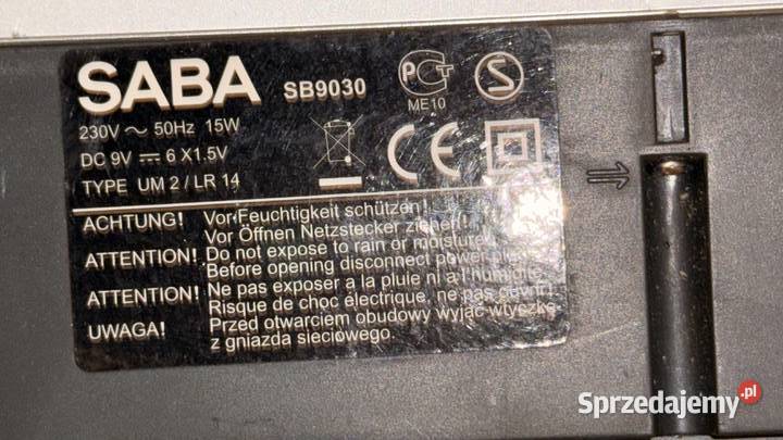Radiomagnetofon z cd Saba sprzedam