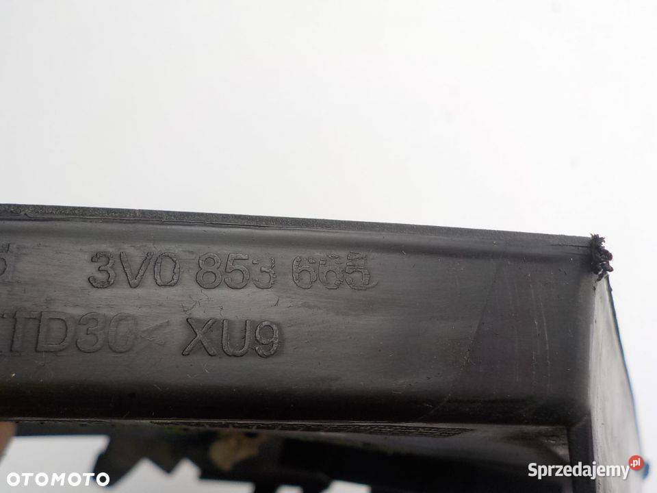 KRATKA ZDERZAKA 3V0853665 SKODA SUPERB Nowy Tomyśl sprzedam