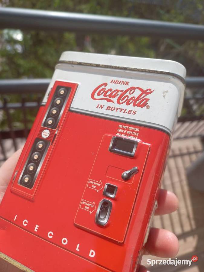 Stare pudełko metalowe automat Coca Cola mazowieckie Piastów
