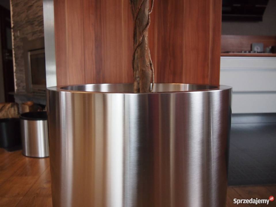 Duże Donice Stalowe Nierdzewne Nowoczesne Mała