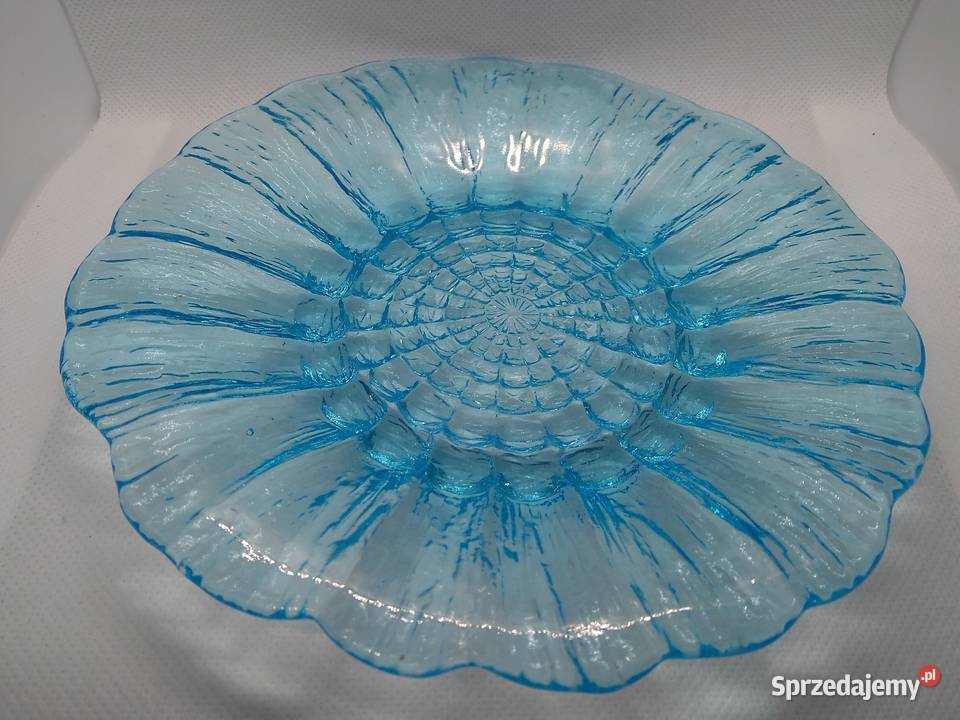 Frost talerz Cora patera niebieska 175 Szkło mazowieckie Warszawa