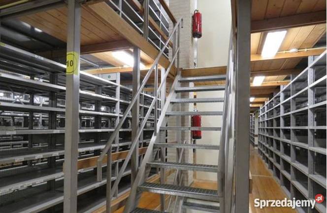 Schody metalowe 10 stopni z poręczą 90x220 wewnętrzne Dzierżoniów