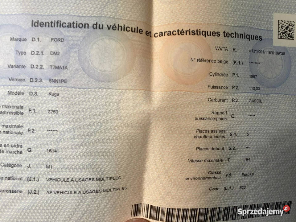 Ford Kuga Titanium mocny Diesel parktronk garażowany Kuga Wejherowo