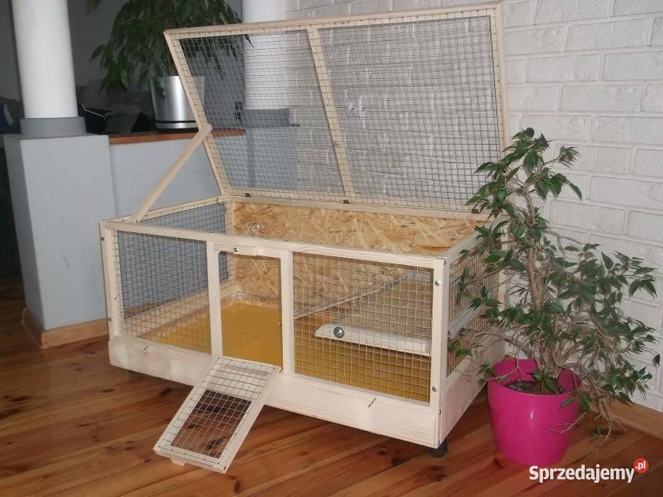 Klatka drewniana zagroda królika świnki morskiej Myszków sprzedam