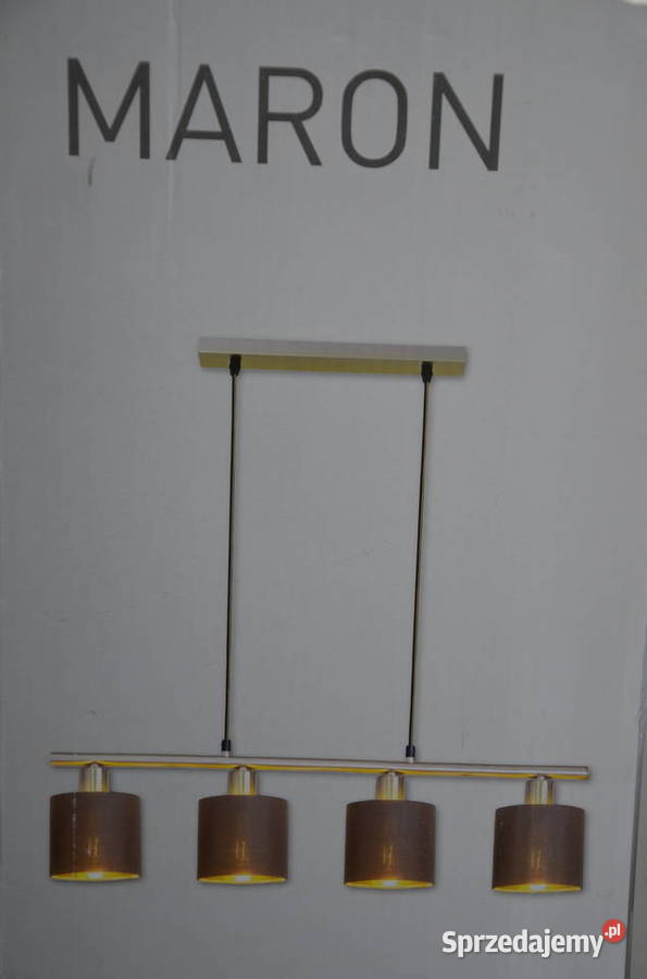 lampa wisząca żyrandol Nve Maron brązowy złoty odcienie brązowego Zamość