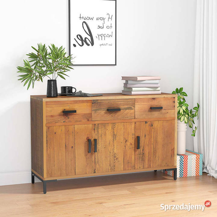 Szafka brązowa 110x35x70 lite drewno sosnowe Warszawa