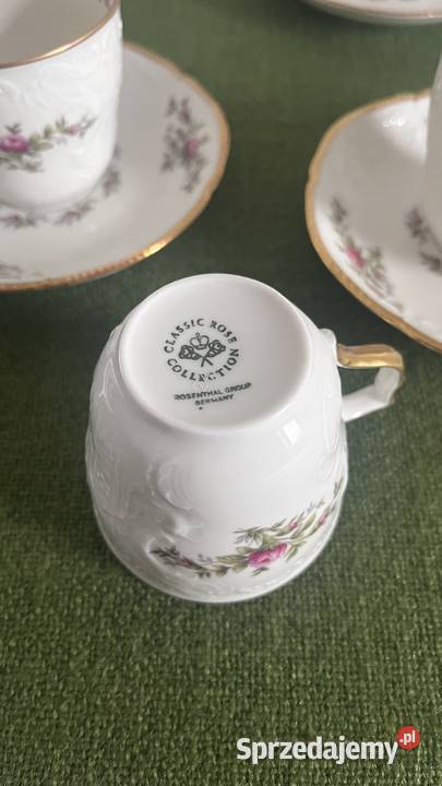 Filiżanki Rosenthal Classic Rose 6 sztuk Piękny Nowy Sącz