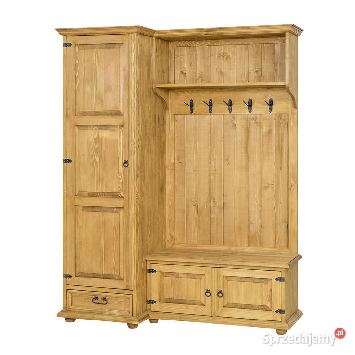 Drewniana garderoba do przedpokoju GAB04 wieszak Szafy, regały, półki Maków Podhalański
