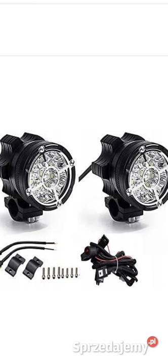 Halogeny motocyklowe kpl z wodoodporną