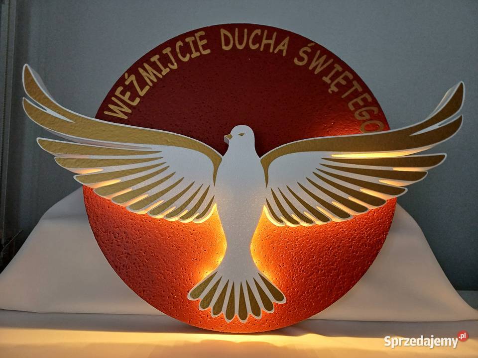 Bierzmowanie dekoracja z podświetleniem zestaw