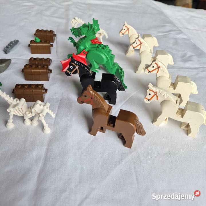 Klocki lego koniki smok skrzynie małpka itd Brzesko