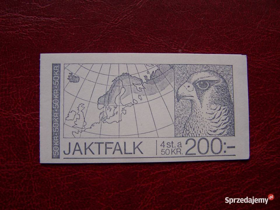 Szwecja 1981 MNH Mi 1140 Karnet Ptaki Jastrząb Tychy