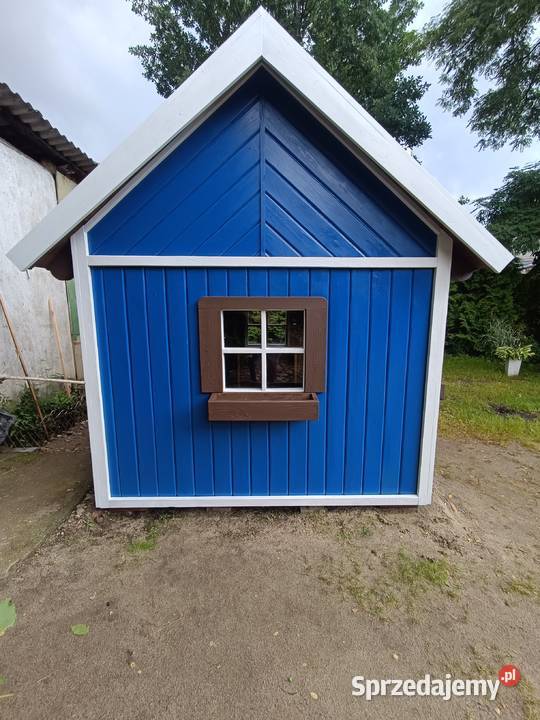 Duży domek ogrodowy dzieci styl skandynawski 2 lata+ Pasłęk