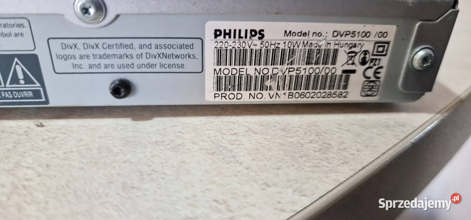 CD DVD odtwarzacz Philips CD DVD DVP 5100 wielkopolskie Międzychód