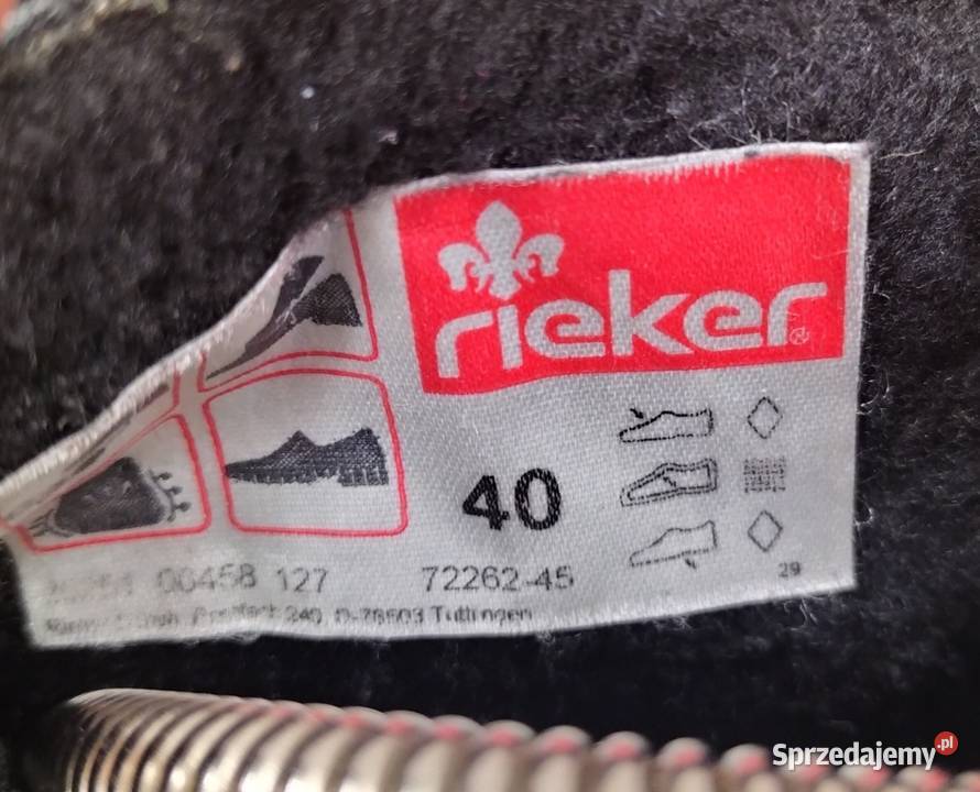 Buty Botki Damskie Rieker ocieplane 40 dolnośląskie Wałbrzych