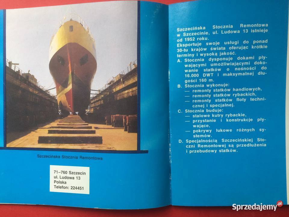 3256 Wyższa Szkoła Morska WSM zachodniopomorskie Szczecin sprzedam