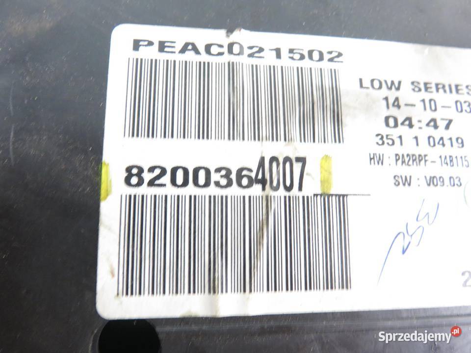 LICZNIK RENAULT MEGANE II 15 dCi 8200364007 sprzedam