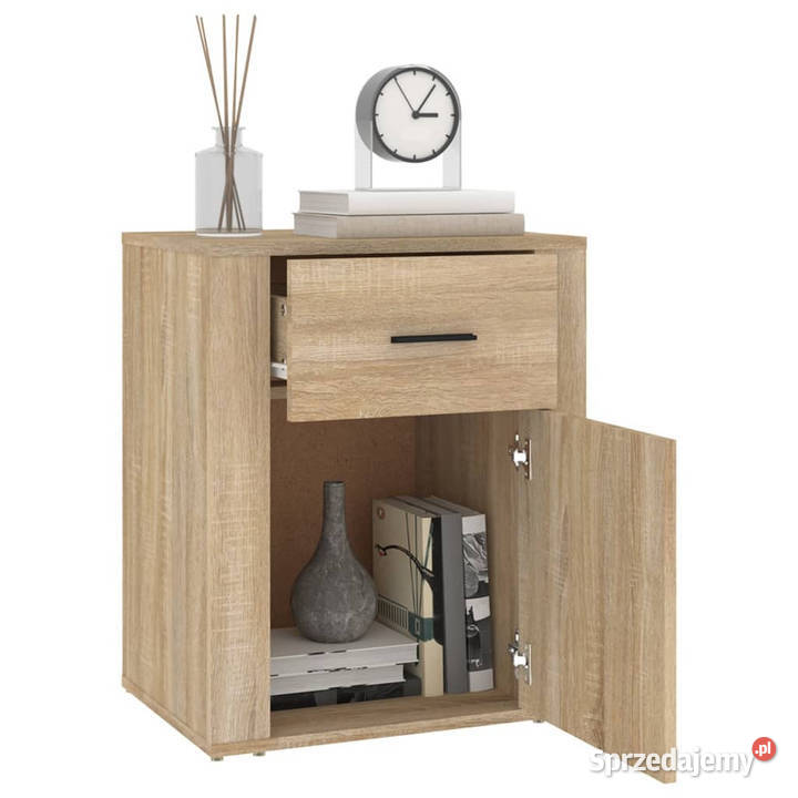 Szafka nocna dąb sonoma 50x36x60 materiał