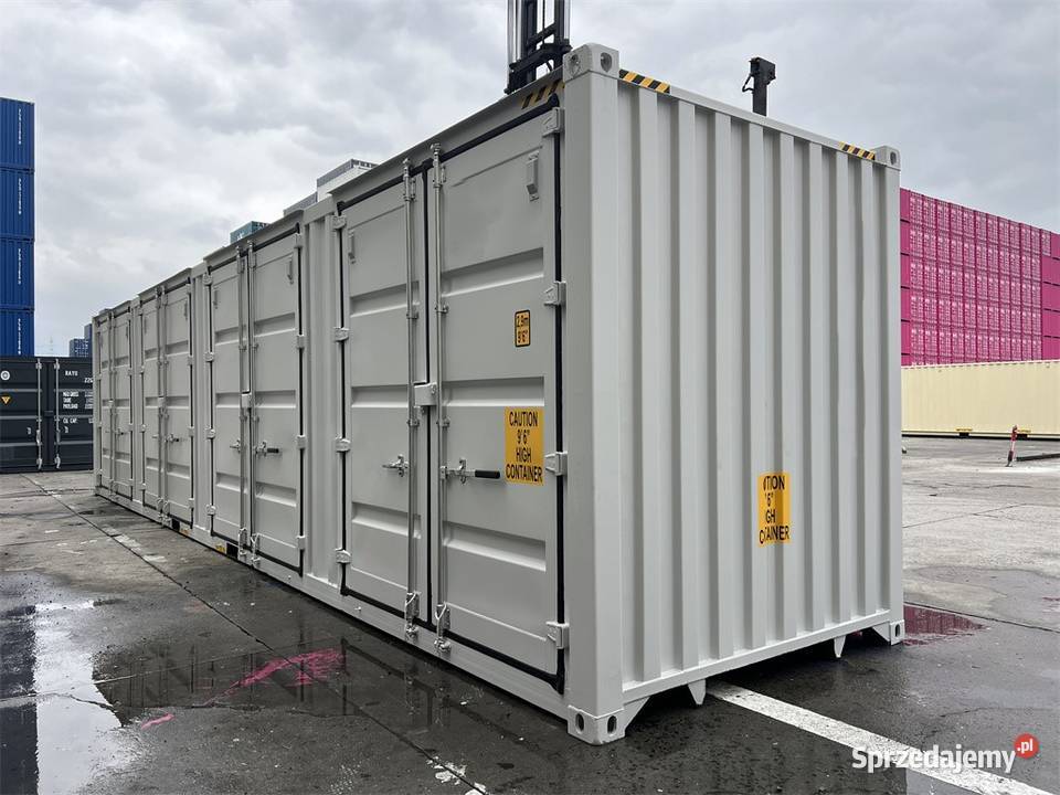 Kontener 40hc z bocznymi osobnymi 4 drzwiami Tychy