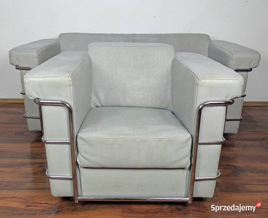 Komplet wypoczynkowy sofa fotel chrom Radom sprzedam