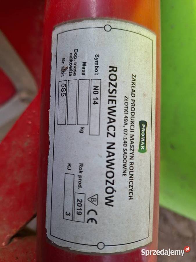 Rozsiewacz nawozów Pronar 2019r lubelskie Baranów