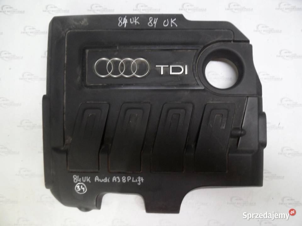 AUDI A3 8P LIFT 16 TDI 12r osłona pokrywa