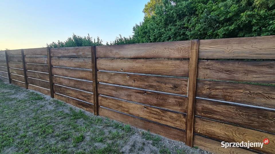 Ogrodzenia z betonowego drewna ogrodzenia Poznań