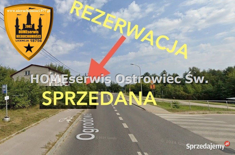 Grunt Ostrowiec Świętokrzyski 2572m2 gaz