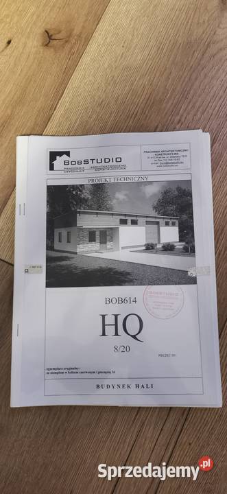 Projekt Hala Murowana HQ 820 Kozienice sprzedam