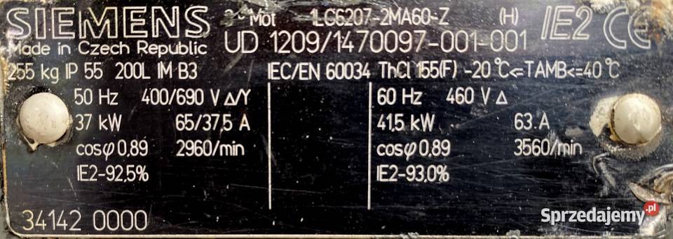 pompa KSB 37kW 2960obr sprzedam