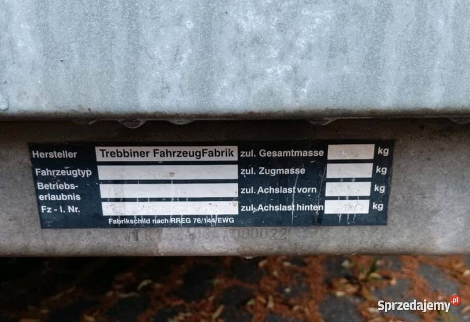 Przyczepka jednoosiowa na kat B 1500 dmc 25m x Koszalin