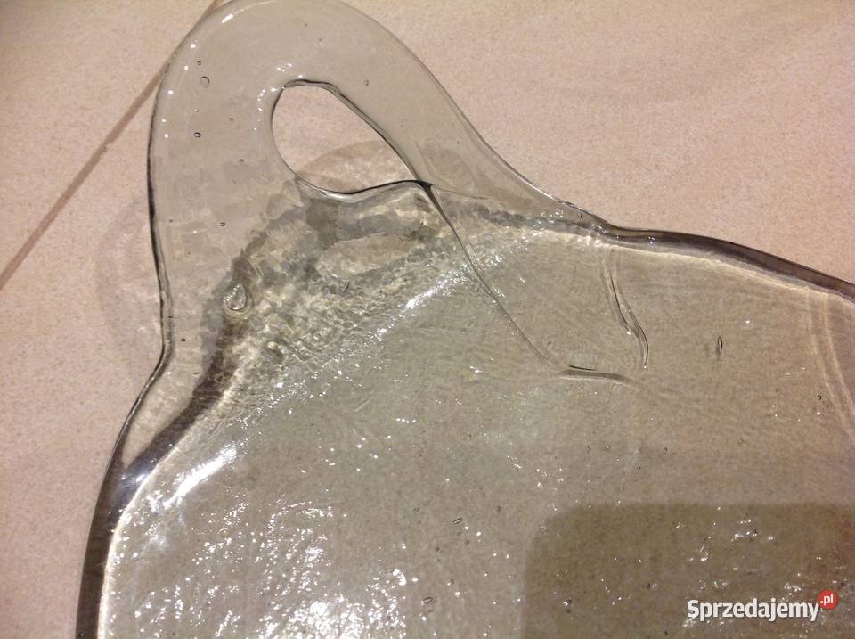 Talerz Szklany Do Serwowania Deska Vintage Nowa Sól