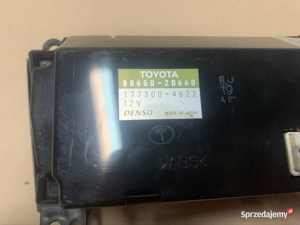 886502B660 panel nawiewu klimatyzacji toyota Rok produkcji 2002 Szczecin