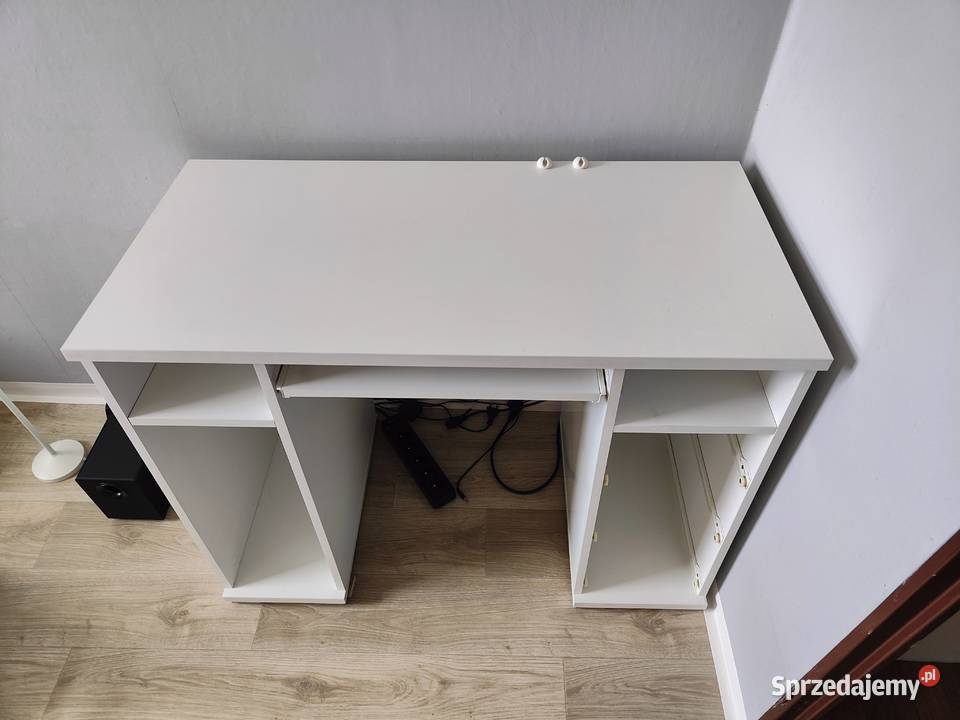 Biurko młodzieżowe białe pod komputer i do nauki Siemianowice Śląskie