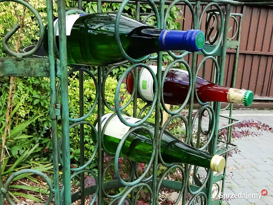 Duży metalowy stojak na wino na 33 butelki Biłgoraj sprzedam