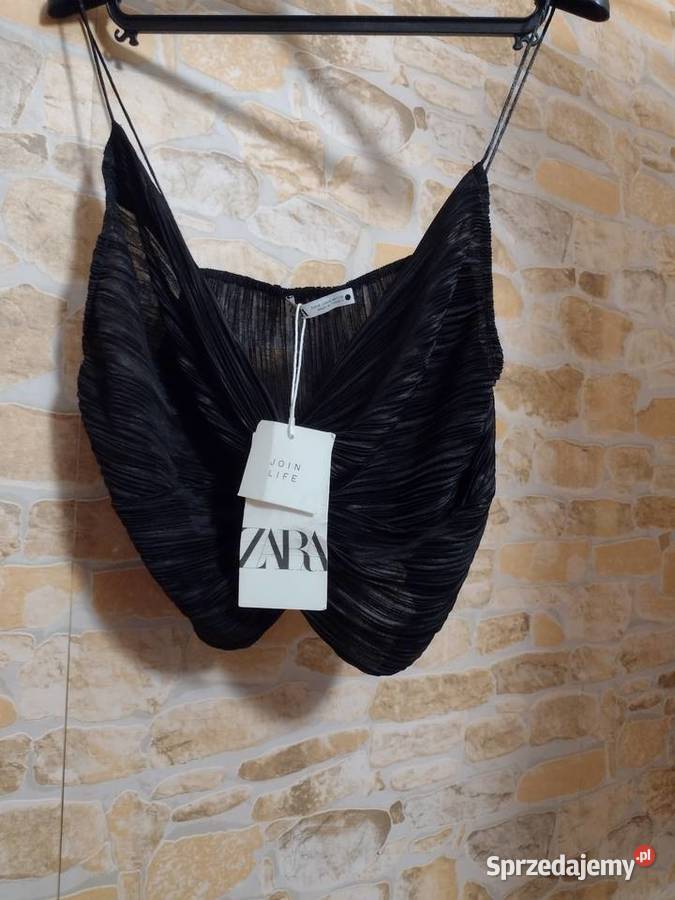 38M ZARACzarnakrótka bluzka plażowa z Madrytu Kaptur Kraków