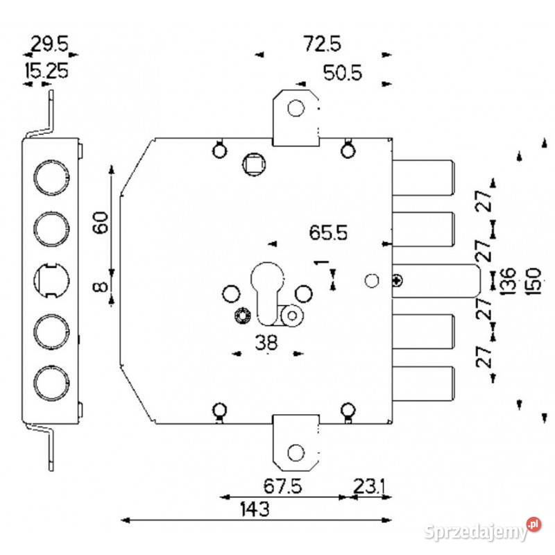 Zamek antywłamaniowy do drzwi pancernych wkładka Warszawa