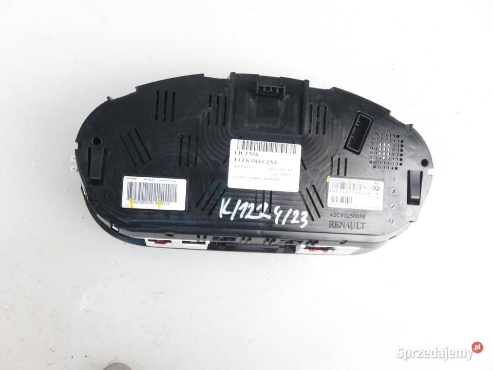 LICZNIK RENAULT MEGANE III 16 16V A2C53363613