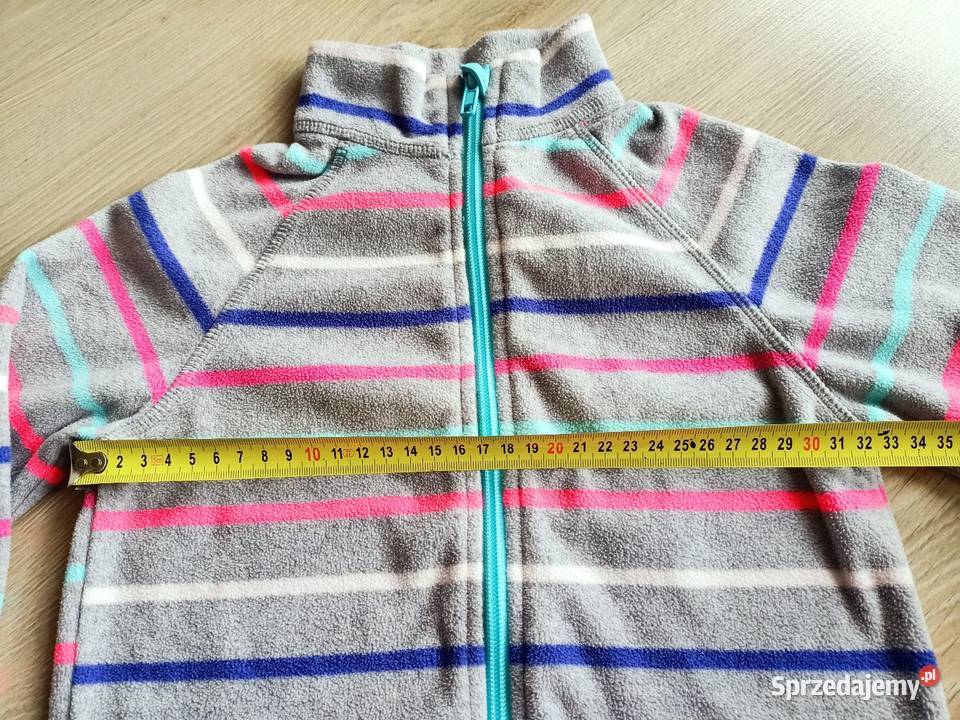 Bluza polarowa dziewczęca w paski HM 98104 H&M Płock