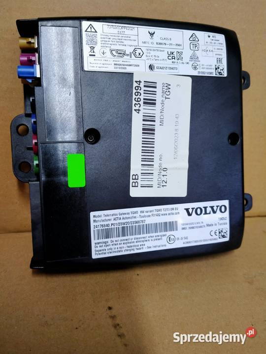 VOLVO FH4 FH5 STEROWNIK TELEMATYKI GATEWAY TGW 3 ciężarowe Kargowa sprzedam