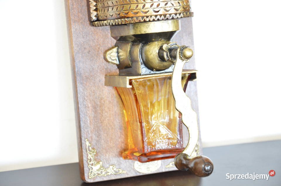 drewniany MŁYNEK wiszący do kawy stary Jastrzębie-Zdrój